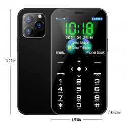 SOYES D13 4G LTE Mini Mobile Phone 900mAh Type-C Input With Camera SOS Dual SIM 1.77" Display Small Cell Phone