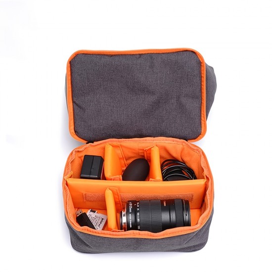 1PC SLR Camera Storage Bag With One Shoulder And Diagonal Body, Upper Lower Layer Storage DIY Inter Layer Portable Camera Bag Light Portable Camera Bag For Canon Nikon SONY Fuji Camera