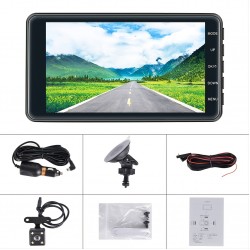 1pc 4.0 Inch 1080P Car DVR Camera Dashcam, Car Driving Recorder With Rear View Camera