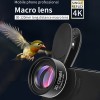 1pc Optic External High Definition Macro Lens Camera Phone Lens Super Macro Lenses With Clip Holder Magnifying Lens For ,iPad,iPhone,Samsung, Android