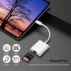 USB C To SD Card Reader Adapter, Dual Slot Type C To Micro SD TF Card Reader Adapter, 2 In 1 USB C To USB Camera Memory Card Reader Adapter For MacBook Pro/Air, New IPad Pro And More UBC C Devices