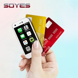 SOYES 7S 3G Network Mini Smartphone 2.54Inch WiFi GPS China Mobile 1GB RAM 8GB ROM Quad Core Android Cell Phones 3D Glass Slim Body HD Camera Dual Sim Google Play Cute Smartphone